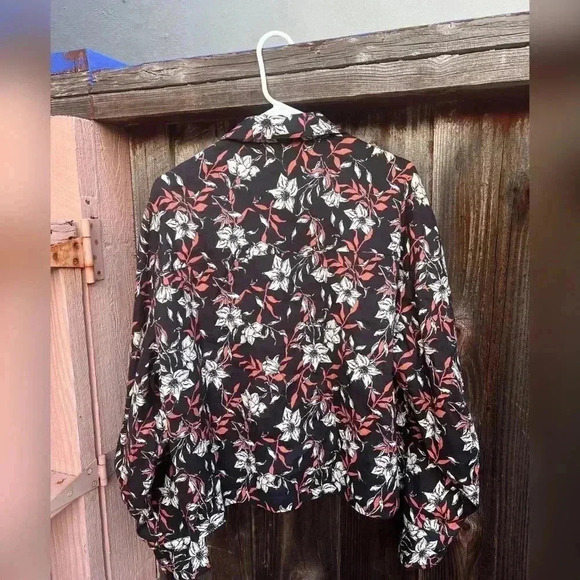 Rag & Bone Jessie Floral Print Linen Shirt Jacket NEW - Picture 7 of 8